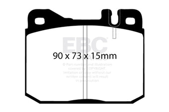 compare product EBC 76-79 Mercedes-Benz 230 Ultimax2 Front Brake Pads