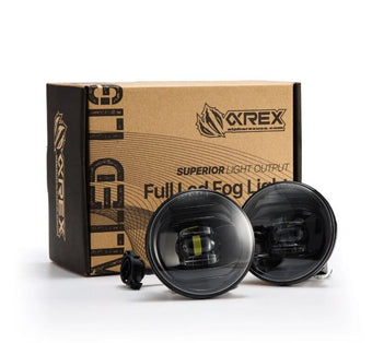 compare product AlphaRex Universal Chevrolet/GMC/Pontiac DoubleTap Dual Color LED Projector Fog Lights - White/Amber