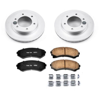 compare product Power Stop 2002 Honda Passport Front Z17 Evolution Geomet Coated Brake Kit
