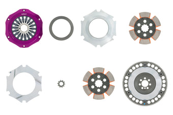 compare product Exedy 2008-2015 Mitsubishi Lancer Evolution GSR L4 Hyper Compe-R Twin Cerametallic Clutch Rigid