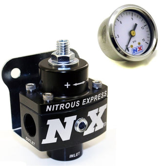 compare product Nitrous Express Fuel Pressure Regulator Non Bypass w/Fuel Pressure Gauge