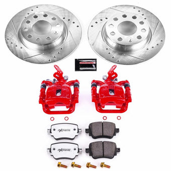 compare product Power Stop 15-18 Volkswagen Golf Rear Z26 Street Warrior Brake Kit w/Calipers
