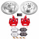 Power Stop 15 - 18 Volkswagen Golf Rear Z26 Street Warrior Brake Kit w/Calipers - My Store