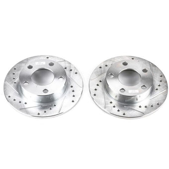 compare product Power Stop 96-01 Audi A4 Quattro Rear Evolution Drilled & Slotted Rotors - Pair