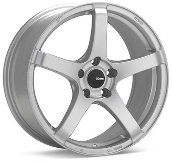 compare product Enkei Kojin 18x9.5 30mm Offset 5x114.3 Bolt Pattern 72mm Bore Dia Matte Silver Wheel