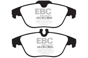compare product EBC 13-16 Mercedes-Benz GLK250 2.1 Twin TD Greenstuff Rear Brake Pads
