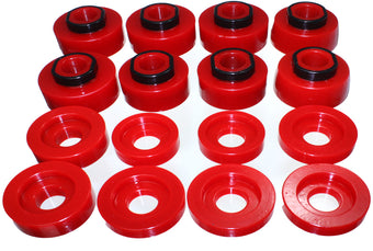 compare product Energy Suspension 08-16 Ford F-250/F-350/F-450/F-550 Super Duty Crew Cab Red Body Mount Set