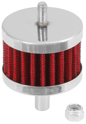 compare product K&N Steel Base Crankcase Vent Filter 3/8in OD Tube  2in OD 1-1/2in Height