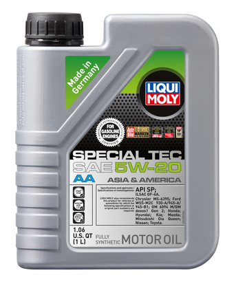 compare product LIQUI MOLY 1L Special Tec AA Motor Oil SAE 5W20