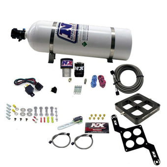 compare product Nitrous Express Single Entry Crossbar RNC .178 4500 Flange Nitrous Kit (250-650HP) w/15lb Bottle