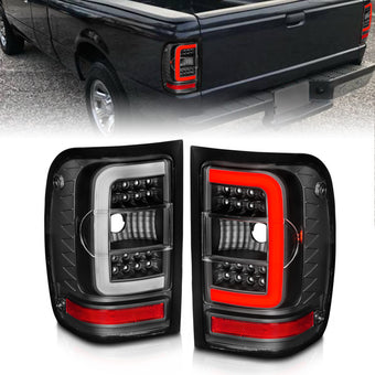 compare product ANZO 2001-2011 Ford  Ranger LED Tail Lights w/ Light Bar Black Housing Clear Lens