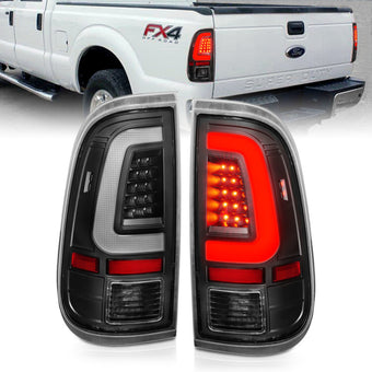 compare product ANZO 2008-2016 Ford F-250 LED Taillights Black Housing Clear Lens (Pair)