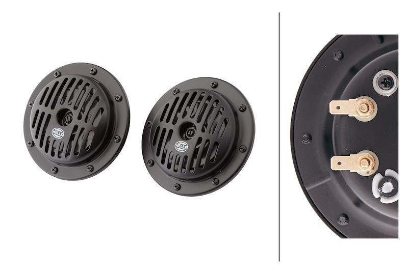 Hella Supertone Horn Kit 12V 310/380HZ HTone Black - My Store