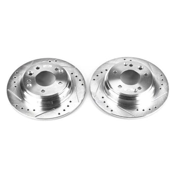 compare product Power Stop 99-01 Acura RL Rear Evolution Drilled & Slotted Rotors - Pair