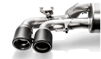 compare product Akrapovic 18+ BMW M5 (F90) Evolution Tail Pipe Set (Carbon) w/ Red/White Akrapovic Logo
