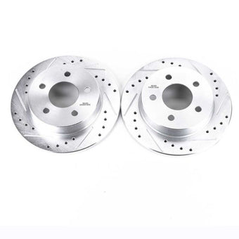 compare product Power Stop 94-04 Ford Mustang Rear Evolution Drilled & Slotted Rotors - Pair