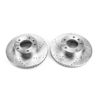 compare product Power Stop 13-14 Mercedes-Benz G63 AMG Front Evolution Drilled & Slotted Rotors - Pair