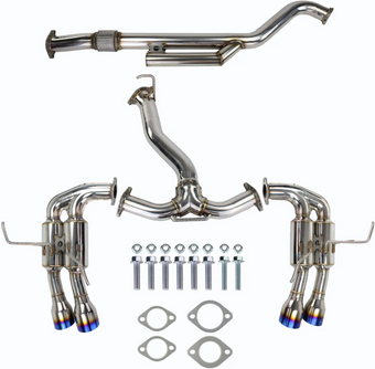 compare product Invidia 2022+ Subaru WRX Gemini Single Layer Quad Titanium Tip Cat-Back Exhaust