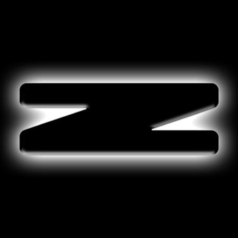 compare product ORACLE Lighting Universal Illuminated LED Letter Badges - Matte Blk Surface Finish - Z