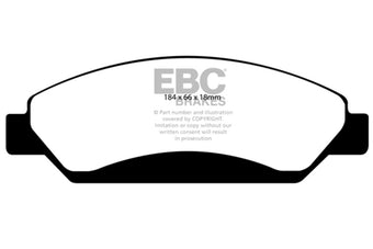 compare product EBC 07 Cadillac Escalade 6.2 2WD Ultimax2 Front Brake Pads
