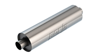 compare product Borla Specialty Muffler 2.75in Center In/Out 6.75in Dia. 24in Body 29in OAL S-Type Un-Notched