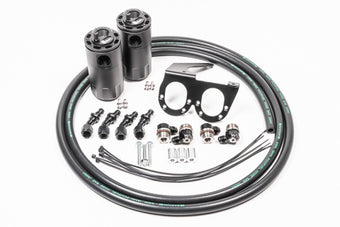 compare product Radium Engineering Nissan R35 GT-R Dual Catch Can Kit CCV Fluid Lock