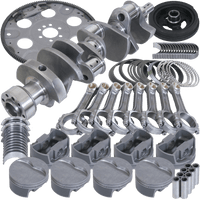 Eagle Chevy 350 1Pc 3.750in Crank 5.700in I - Beam Rod 4.030in Pistons 153 Tooth FP Balanced Assembly - My Store