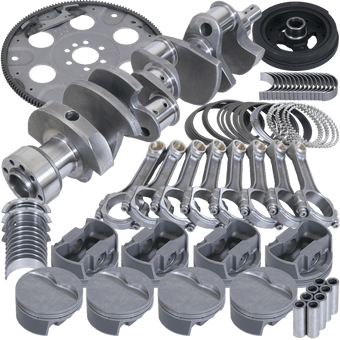 compare product Eagle Chevy 350 1Pc 3.750in Crank 5.700in I-Beam Rod 4.060in Pistons 168 Tooth FP Balanced Assembly