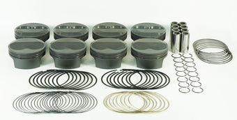compare product Mahle MS Piston Set SBC 427ci 4.125in Bore 4.000in Stroke 6.0in Rod 0.927 Pin 4cc 13.7 CR Set of 8