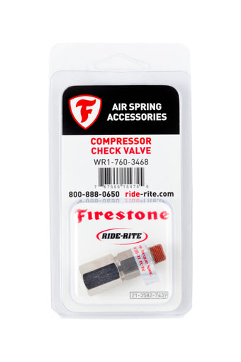 compare product Firestone Air-Rite Air Command Compressor Check Valve 1/8NPT - 1 Pack (WR17603468)