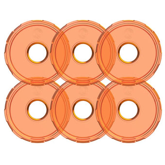 compare product KC HiLiTES Cyclone V2 LED - Replacement Lens - Amber - 6-PK
