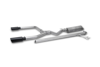 compare product Gibson 17-20 Honda Ridgeline 3.5L Black Elite Dual Split Cat-Back Exhaust - Stainless