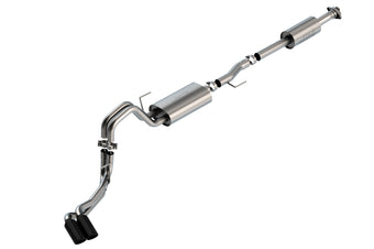 compare product Borla F-150 2021 5.0L 4dr CC SB EC STB Lariat/KR/Pltnm/LTD 3/2.25 DSE Cat-Back Touring BLK CHR Tips