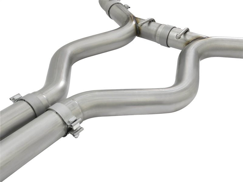 aFe MACHForce XP 3in 304 SS Cat - Back Exhausts w/ Polished Tips 15 - 17 Ford Mustang GT V8 - 5.0L/V6 - 3.7L - My Store