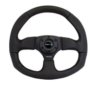 NRG Reinforced Steering Wheel (320mm Horizontal / 330mm Vertical) Leather w/Black Stitching - My Store