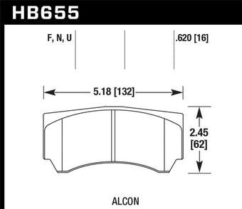 compare product Hawk Alcon HPS 5.0 Street Brake Pads