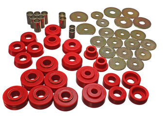 compare product Energy Suspension 65-70 Impala/Caprice Red Body Mount Set
