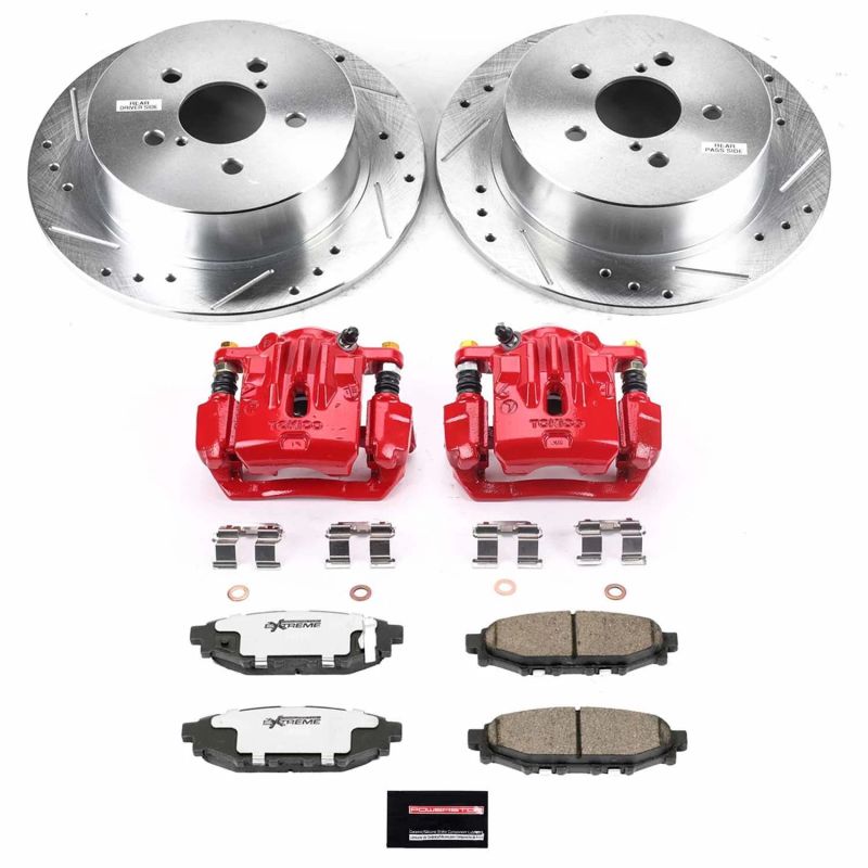 Power Stop 06 - 09 Subaru Legacy Rear Z26 Street Warrior Brake Kit w/Calipers - My Store