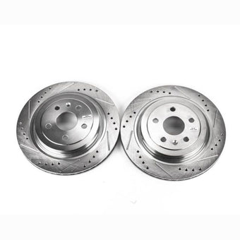 compare product Power Stop 08-14 Cadillac CTS Rear Evolution Drilled & Slotted Rotors - Pair
