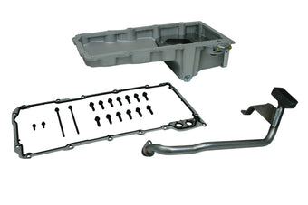 compare product Moroso GM LS Swap (w/Rear Sump & Spin-On Oil Filter Adapter) Wet Sump 6qt 5.75in Aluminum Oil Pan