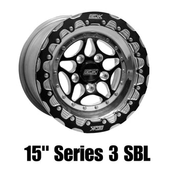 compare product Belak 15x11 GTR Rear Wheel (OEM Small Brake Kit Req) / 5x114.3 BP / Series 3 Wheel- Single Beadlock