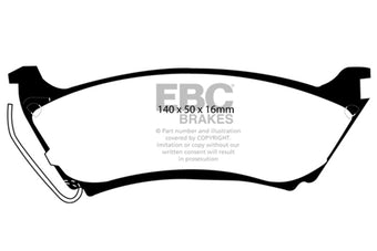compare product EBC 98 Mercedes-Benz M-Class (ML) ML320 3.2 Greenstuff Rear Brake Pads