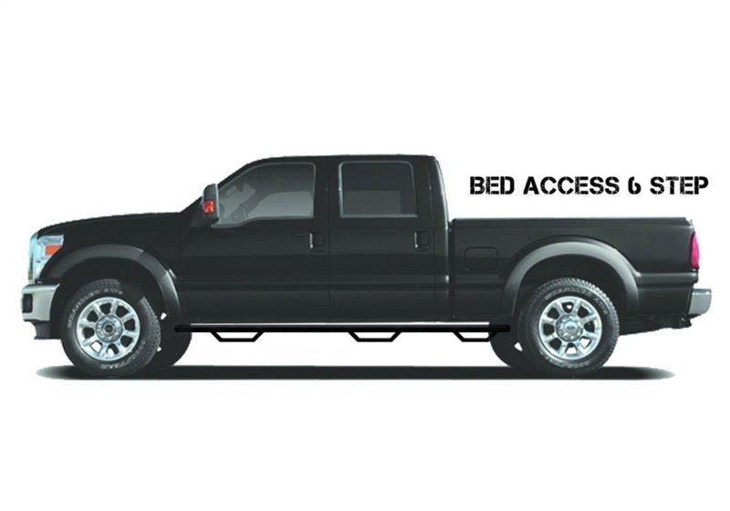 N - Fab Nerf Step 14 - 17 Chevy - GMC 1500 Double Cab 6.5ft Bed - Tex. Black - Bed Access - 3in - My Store