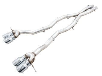 compare product AWE Track Edition Catback Exhaust for BMW G8X M3/M4 - Chrome Silver Tips