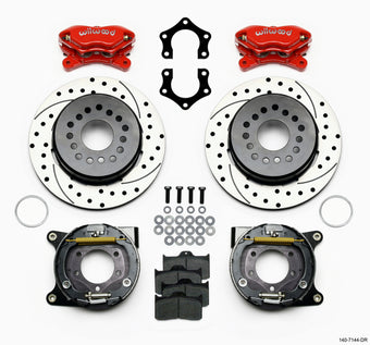 compare product Wilwood Forged Dynalite P/S P-B Kit Drilled-Red Mopar/Dana 2.36in Off w/Snap Ring Bearing