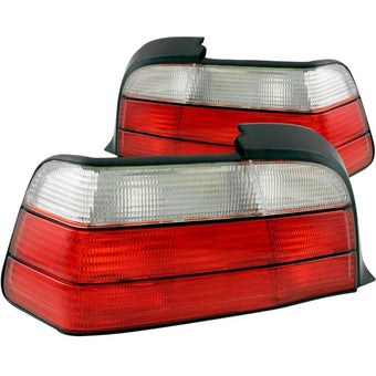 compare product ANZO 1992-1998 BMW 3 Series E36 Coupe/Convertible Taillights Red/Clear
