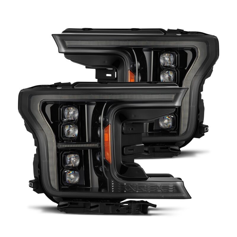 AlphaRex 18 - 20 Ford F - 150 NOVA LED Proj Headlight Alpha Blk (14th Gen G2 Style) - My Store
