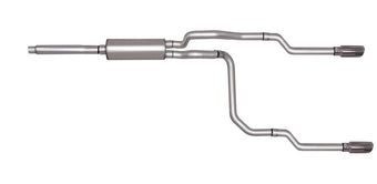 compare product Gibson 87-92 Ford F-150 Custom 4.9L 2.5in Cat-Back Dual Split Exhaust - Stainless