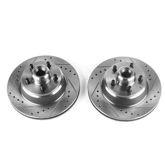 compare product Power Stop 76-79 Chrysler Cordoba Front Evolution Drilled & Slotted Rotors - Pair