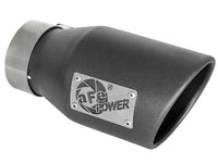 aFe MACH Force - Xp 3in 304 SS Metallic Black Exhaust Tip 3in In x 4 - 1/2in Out x 9in L Clamp - On Right - My Store